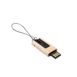 Pen Drive Retrátil de Madeira 4GB 035-4GB