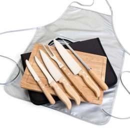 Kit Talheres para Churrasco com 8 peças
