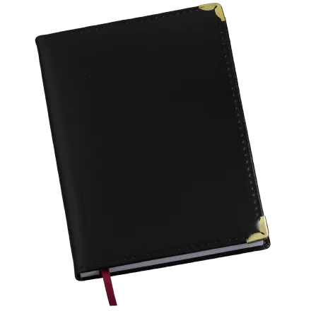 Agenda Diária Capa Lisa Preta