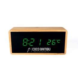 Relógio Bambu de Mesa Digital RP1265