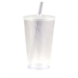 Copo Twister Tampa e Canudo 580ml MB17