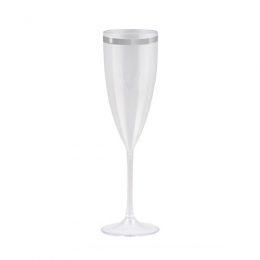 Taça Prime com Borda Prateada 170ml MB25