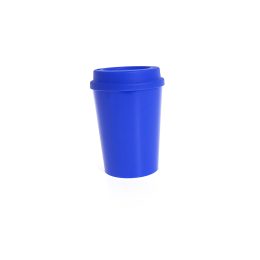 Copo de Café c/ Tampa Azul 350ml LT-462
