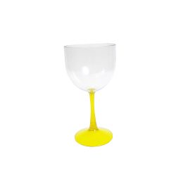 Taça de Gin com Haste Amarela Fechado 550ml LT-469