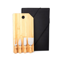 Conj. Tábua E Utensílios P/ Queijo 5 Peças SMKT-9032P