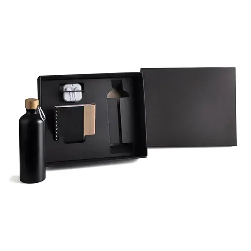 Kit Garrafa, Caderno e Fone 4 Pçs SMKT-90284