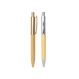 Caneta Metal e Bambu 15059