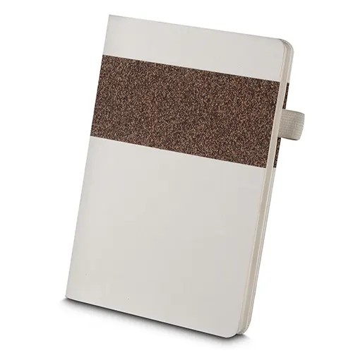 Caderno Capa em Fibra de Cana de Açúcar e Café AI-CAD011