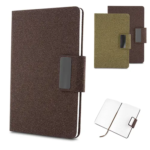Caderno A5 em PU e Fibra de Café ou Chá AI-CAD440